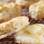 Buttermilk biscuits with honey butter